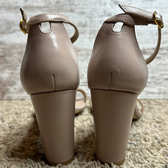 STUART WEITZMAN NearlyNude leather sandals size 11B - Picture 6 of 16